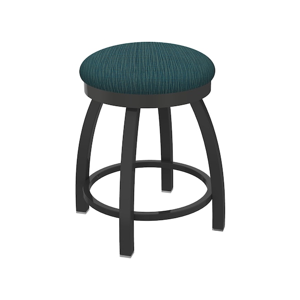 18" Swivel Vanity Stool, Pewter Finish, Graph Tidal Seat